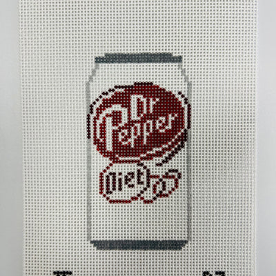Diet Dr. Pepper Needlepoint Canvas