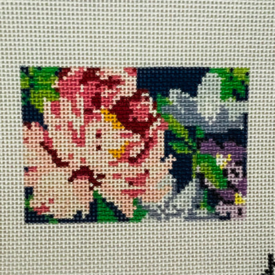 Midnight Blooms Mini Insert Needlepoint Canvas