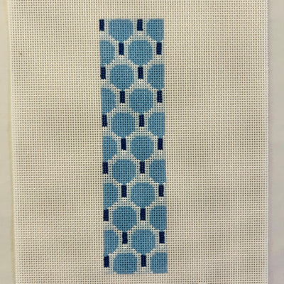 Pickleball Key Fob Blue Needlepoint Canvas