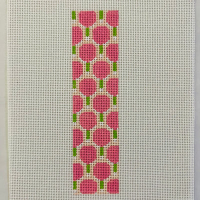 Pickleball Key Fob Pink Needlepoint Canvas