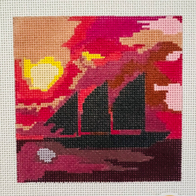 Ghost Ship Needlepoint Canvas