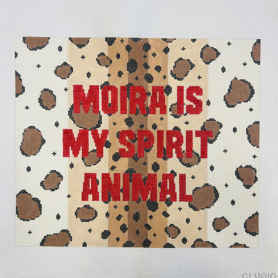 Moira is my Spirit Animal Needlepoint Canvas