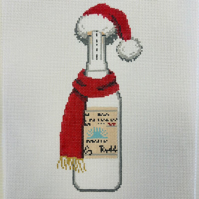 Santa Hat Tequila Needlepoint Canvas