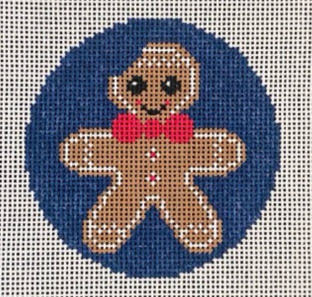 GINGERBREAD BOY ROUND ORNAMENT