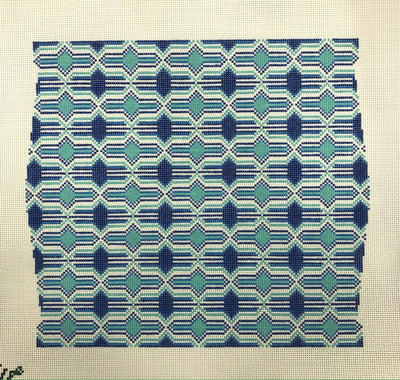 Granada Seaglass Folded Clutch Needlepoint Canvas