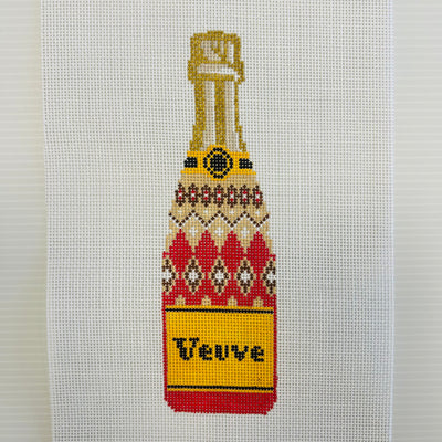 Veuve Bottle - Fair Isle Needlepoint Canvas