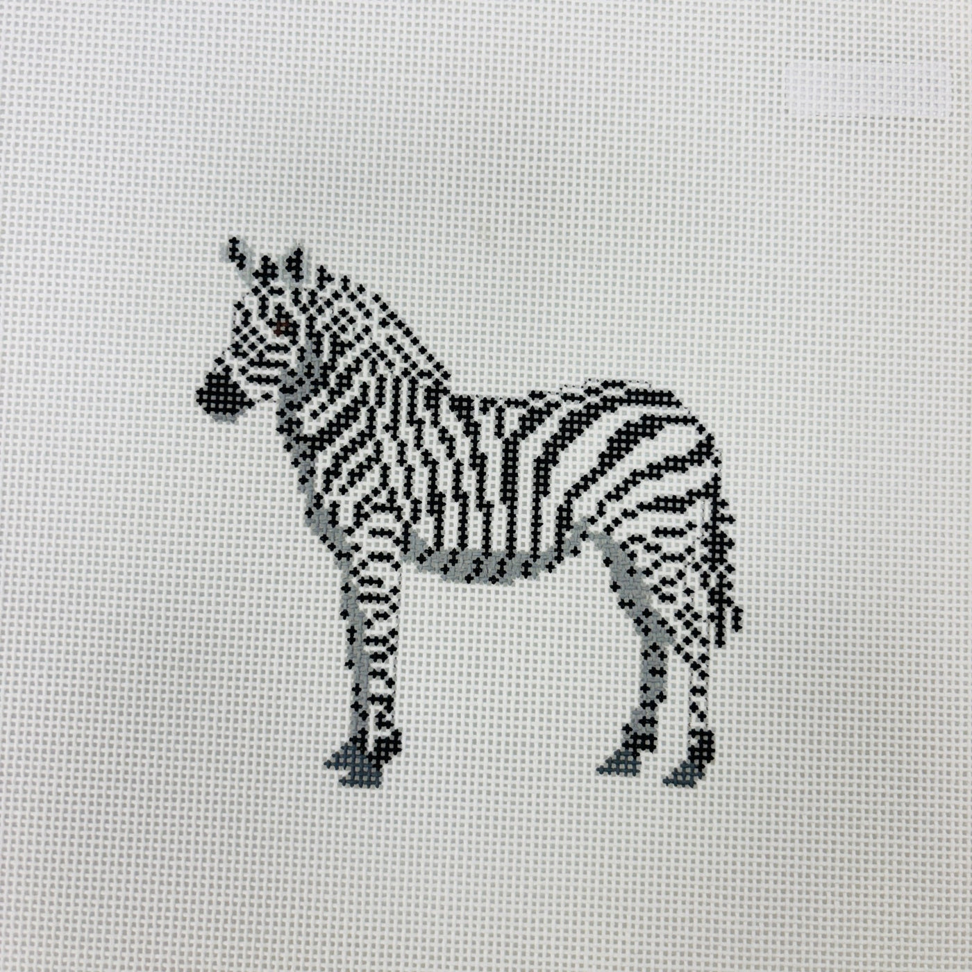 African Zebra Ornament needlepoint canvas - Bargello Needlepoint