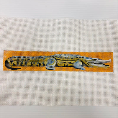 Alligator Cuff/Bookmark/Fob needlepoint canvas - Bargello Needlepoint