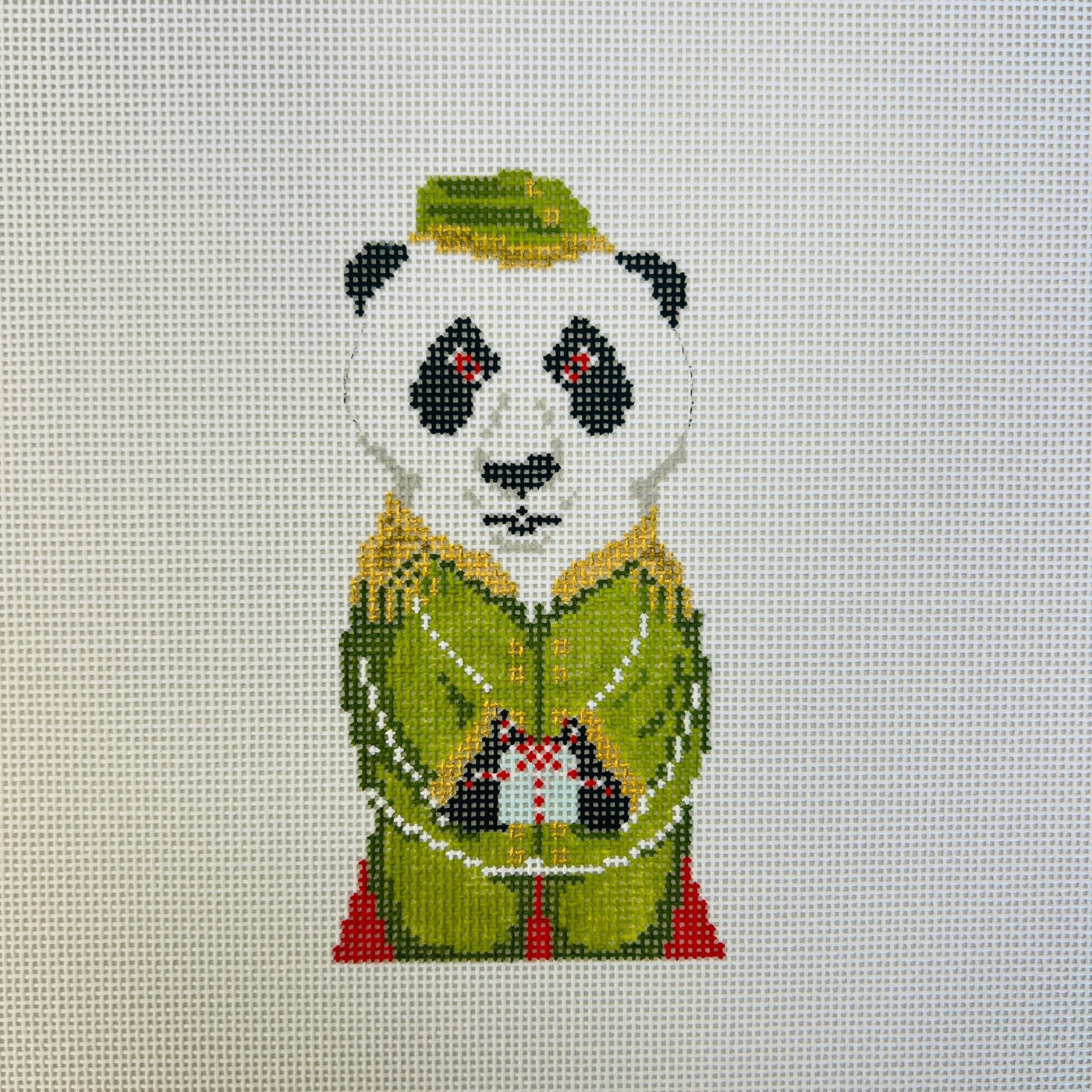 Animal Collection - Arthur the Panda needlepoint canvas - Bargello Needlepoint