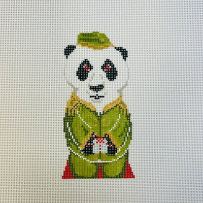 Animal Collection - Arthur the Panda needlepoint canvas - Bargello Needlepoint