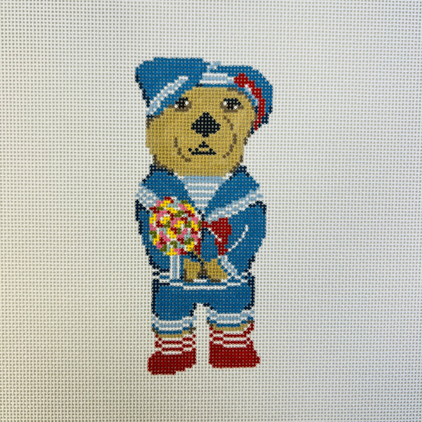 Animal Collection - Elwin the Otter needlepoint canvas - Bargello Needlepoint