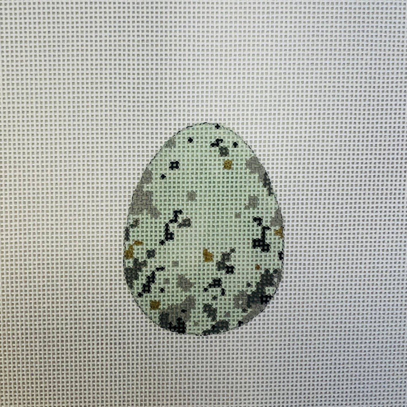 Arctic Tem Egg needlepoint canvas - Bargello Needlepoint