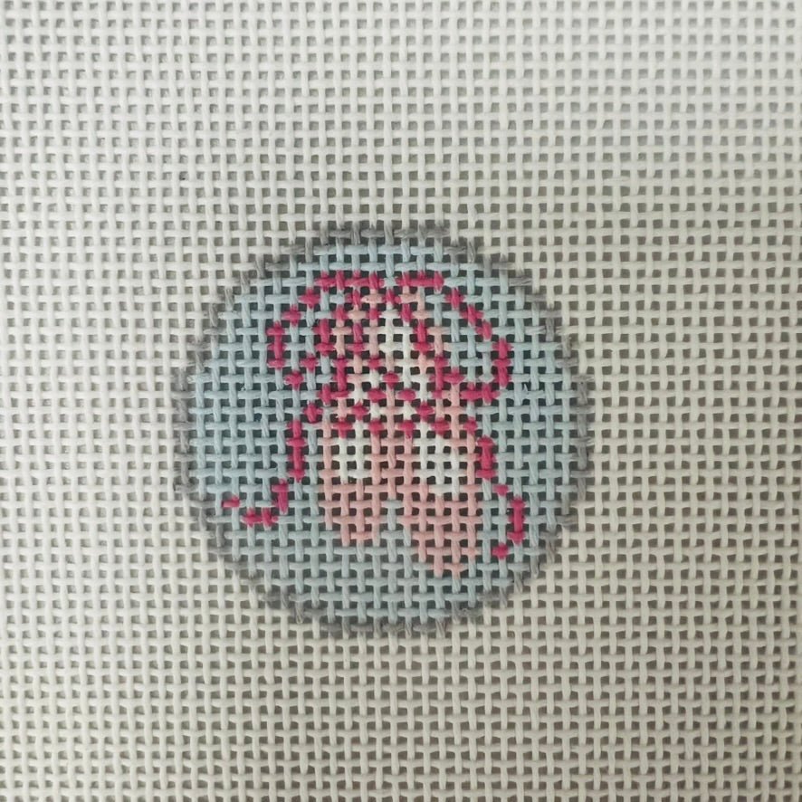 Ballet Key Fob Insert needlepoint canvas - Bargello Needlepoint