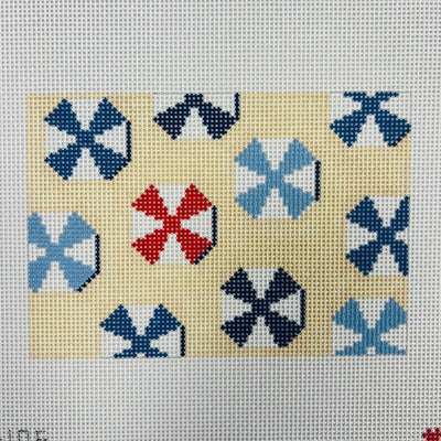 BEACH UMBRELLAS needlepoint canvas - Bargello Needlepoint