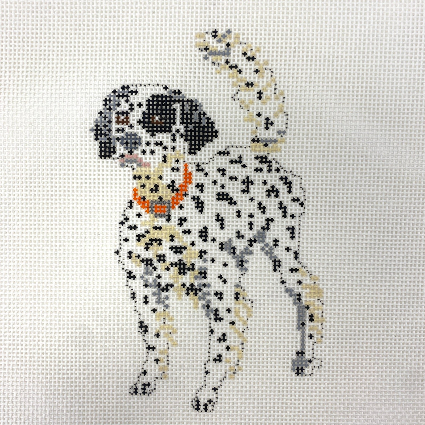 "Beau" English Setter needlepoint canvas - Bargello Needlepoint