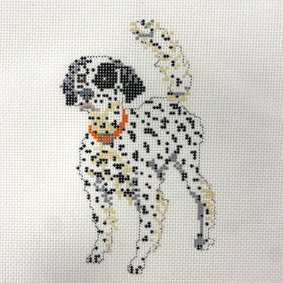 "Beau" English Setter needlepoint canvas - Bargello Needlepoint