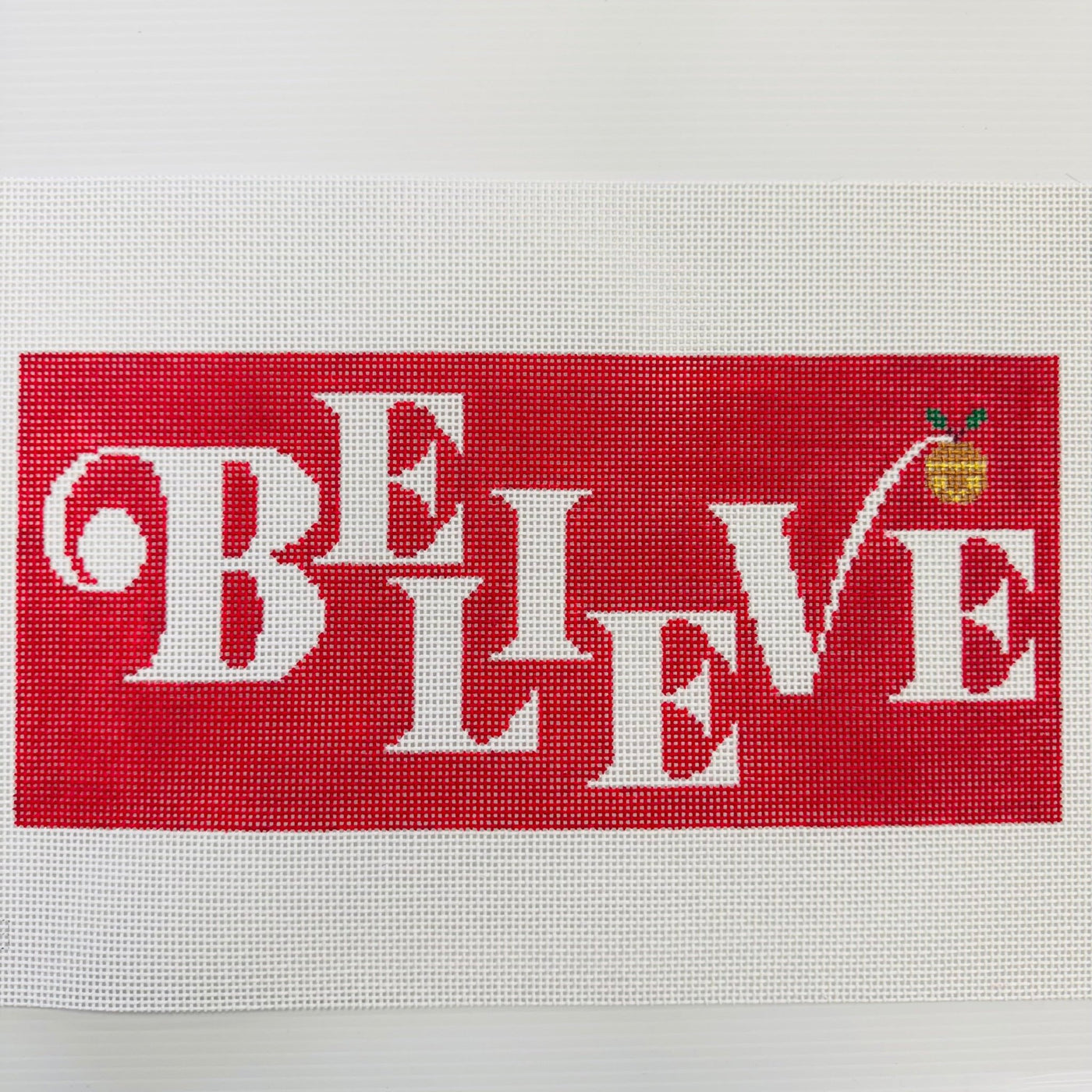 BELIEVE needlepoint canvas - Bargello Needlepoint