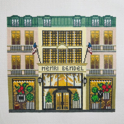 Bendel's Storefront needlepoint canvas - Bargello Needlepoint