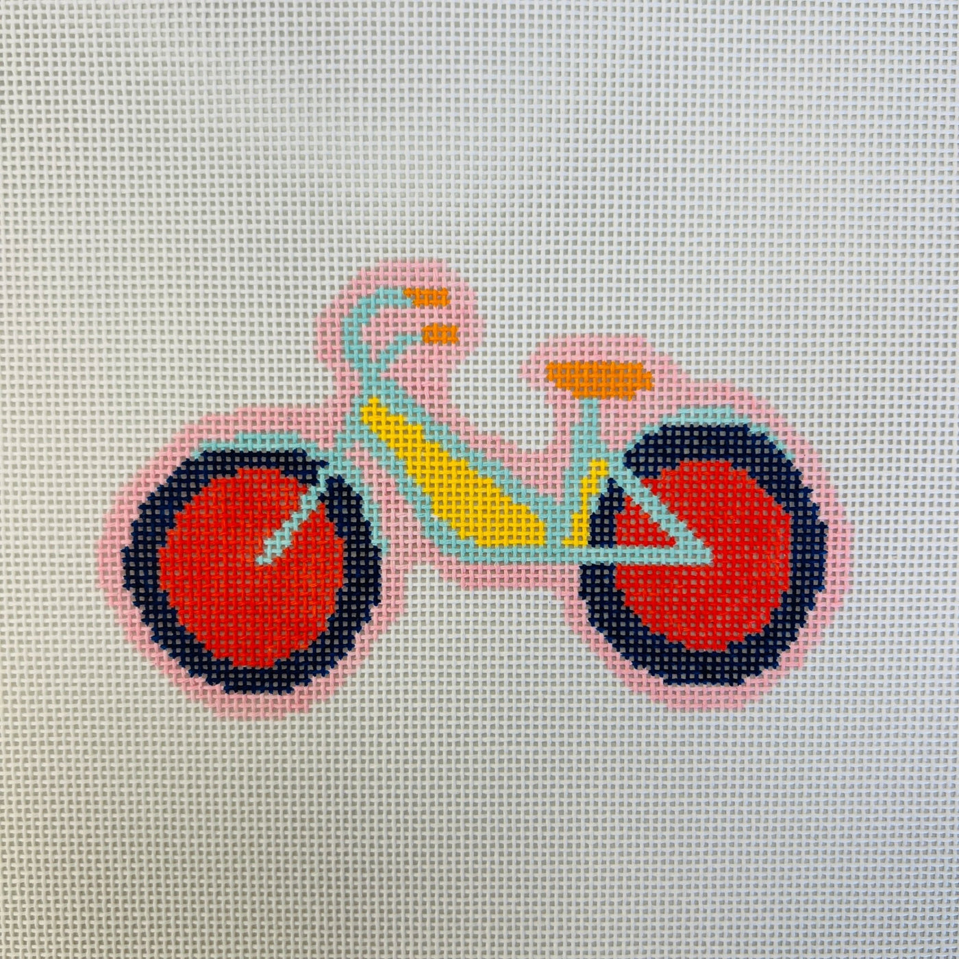 Bicycle needlepoint canvas - Bargello Needlepoint