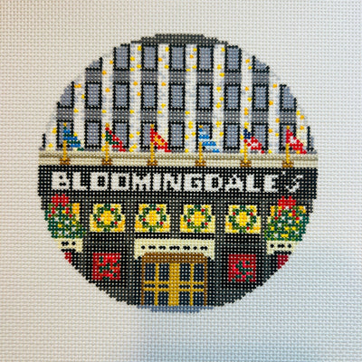 Bloomingdales Storefront Ornament needlepoint canvas - Bargello Needlepoint
