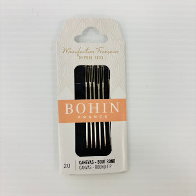 Bohin Size 20 Needles - pack of 6 needlepoint canvas - Bargello Needlepoint