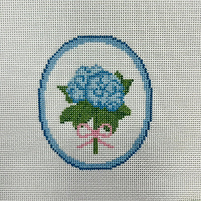 Bunches of Hydrangeas Ornament needlepoint canvas - Bargello Needlepoint
