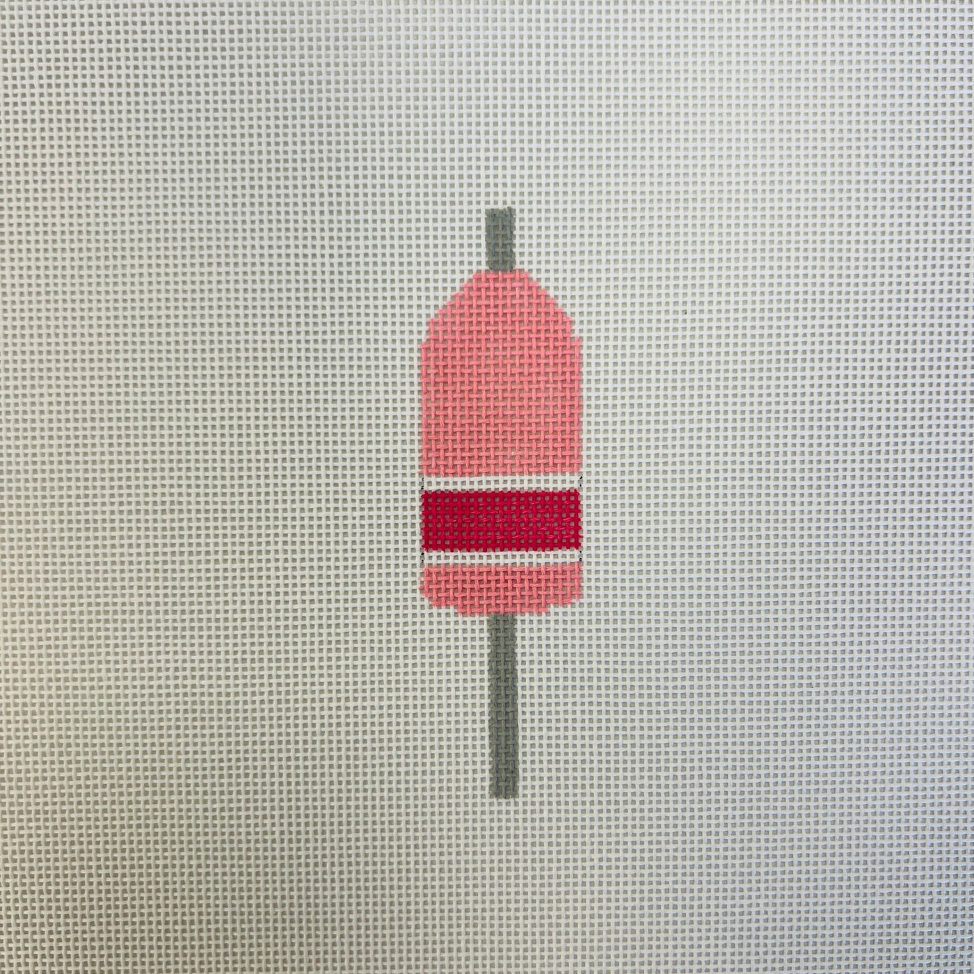 Buoy in Pink needlepoint canvas - Bargello Needlepoint