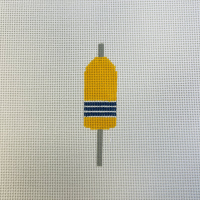 Buoy in Yellow needlepoint canvas - Bargello Needlepoint