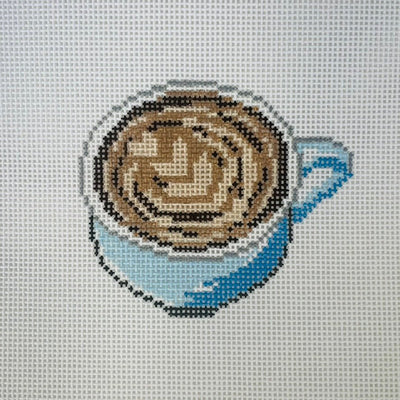 Caffe Latte needlepoint canvas - Bargello Needlepoint