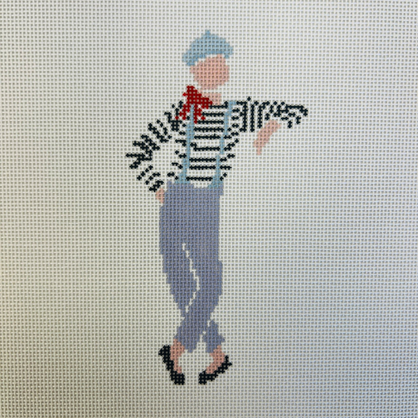 Carnival Series - Mime needlepoint canvas - Bargello Needlepoint