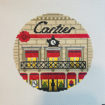 Cartier Storefront Ornament needlepoint canvas - Bargello Needlepoint