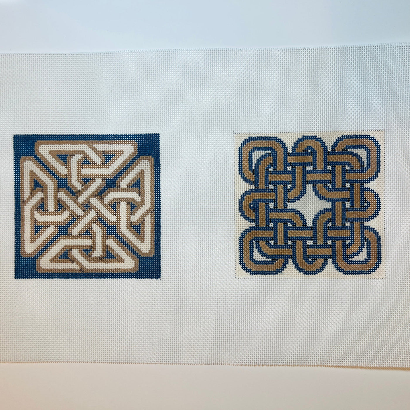 Celtic Knots Coaster Set needlepoint canvas - Bargello Needlepoint