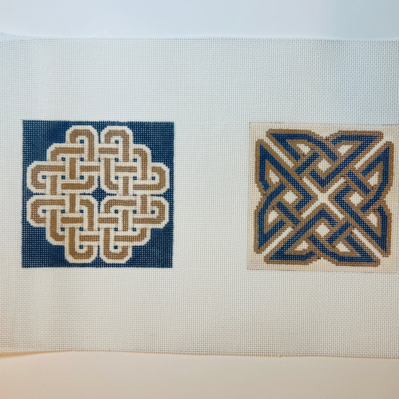 Celtic Knots Coaster Set needlepoint canvas - Bargello Needlepoint