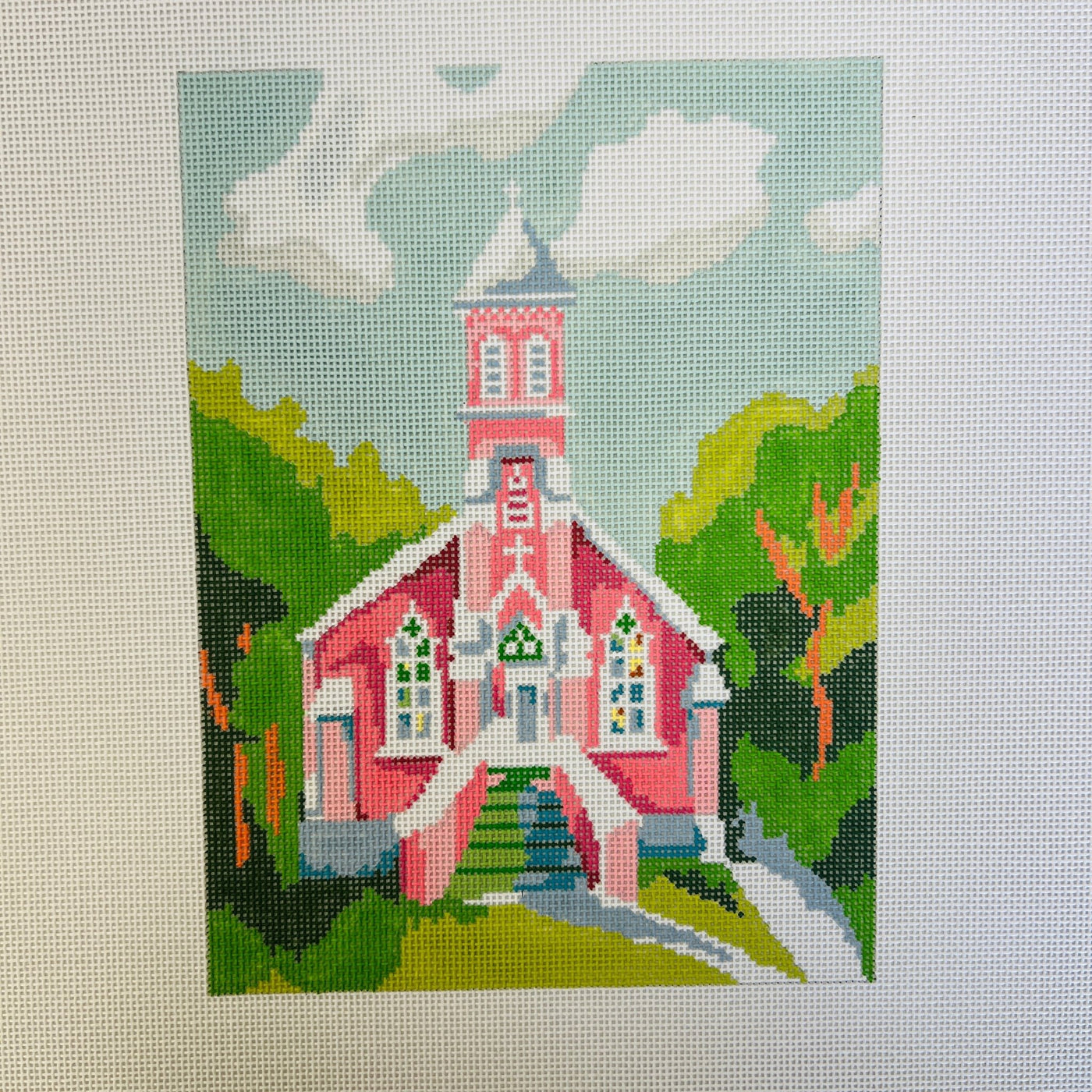 Chapel needlepoint canvas - Bargello Needlepoint