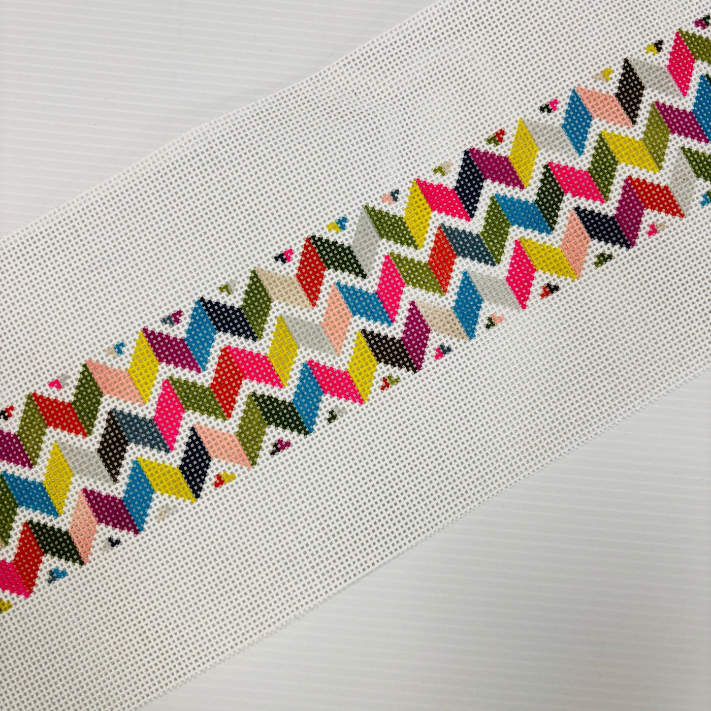 Chevron Bag Strap needlepoint canvas - Bargello Needlepoint