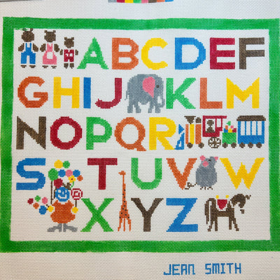 Child's Playtime Sampler needlepoint canvas - Bargello Needlepoint