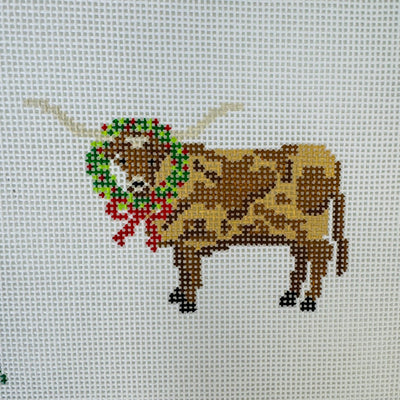 Christmas Bevo Ornament needlepoint canvas - Bargello Needlepoint