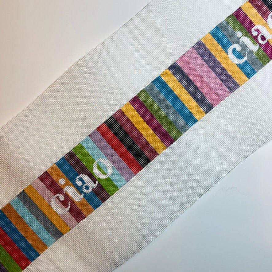 Ciao Bag Strap needlepoint canvas - Bargello Needlepoint