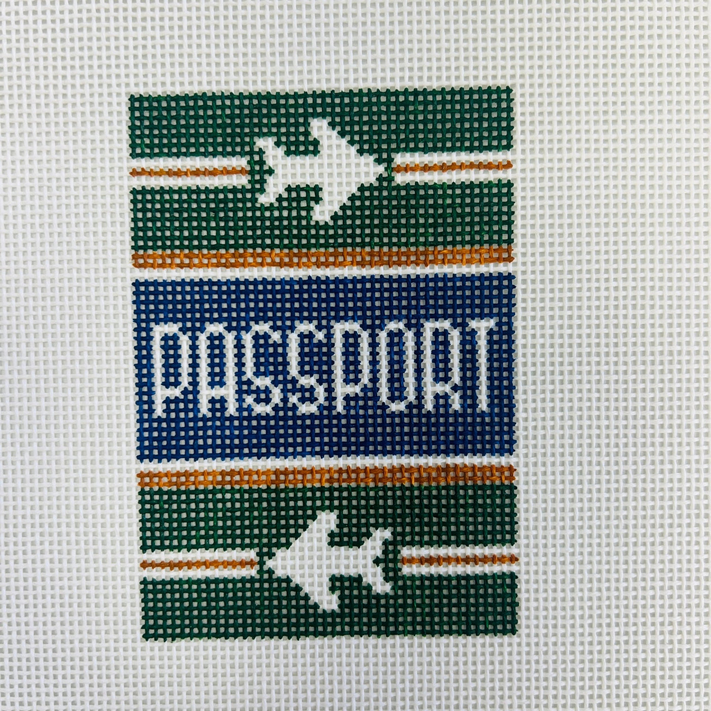 CLASSIC PASSPORT (HUNTER) needlepoint canvas - Bargello Needlepoint