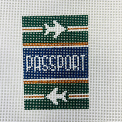 CLASSIC PASSPORT (HUNTER) needlepoint canvas - Bargello Needlepoint