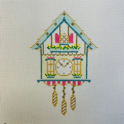 Cuckoo Clock needlepoint canvas - Bargello Needlepoint
