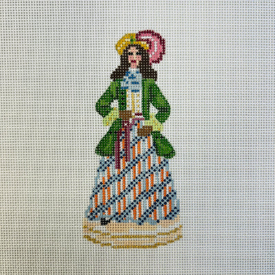 Diana of Vernon - Ornament needlepoint canvas - Bargello Needlepoint