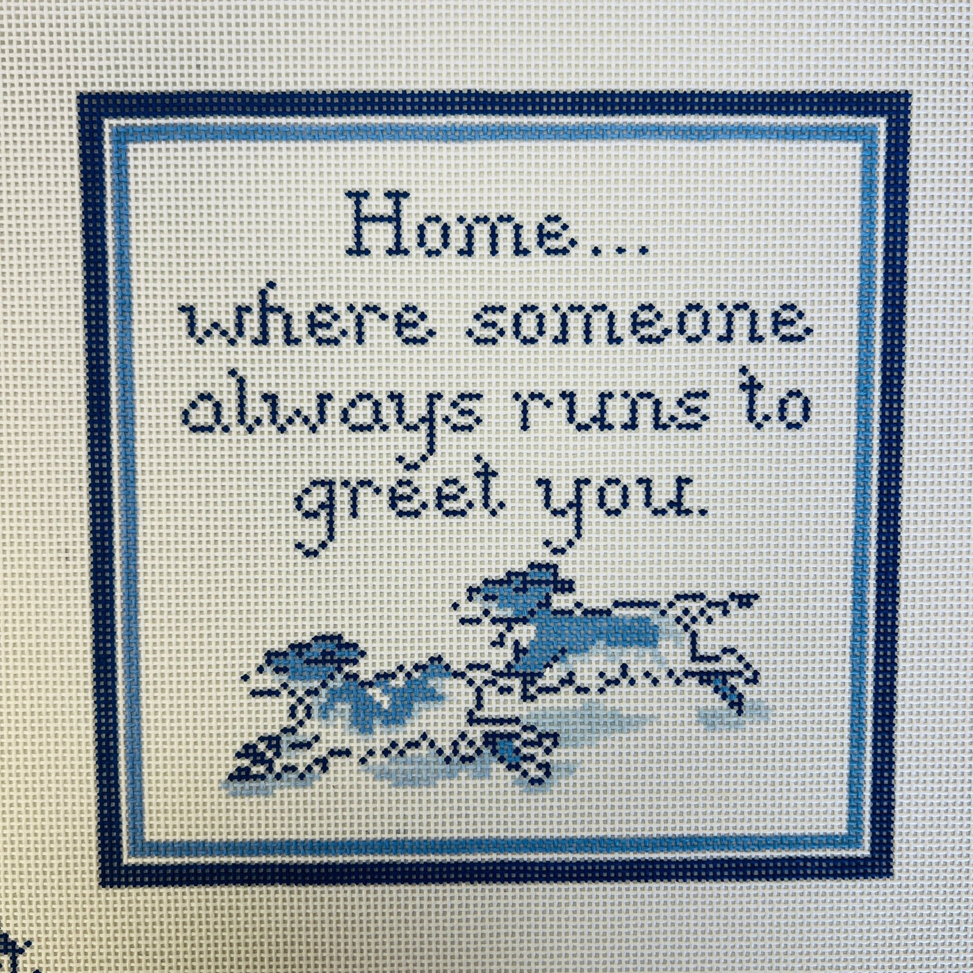 Double Cavalier needlepoint canvas - Bargello Needlepoint