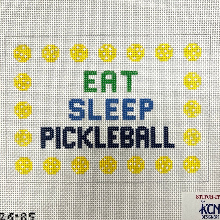Eat Sleep Pickleball needlepoint canvas - Bargello Needlepoint