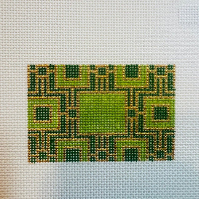 Emerald 2x3 Insert needlepoint canvas - Bargello Needlepoint