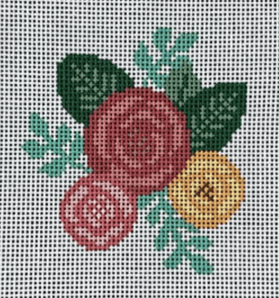 FALL BOUQUET needlepoint canvas - Bargello Needlepoint