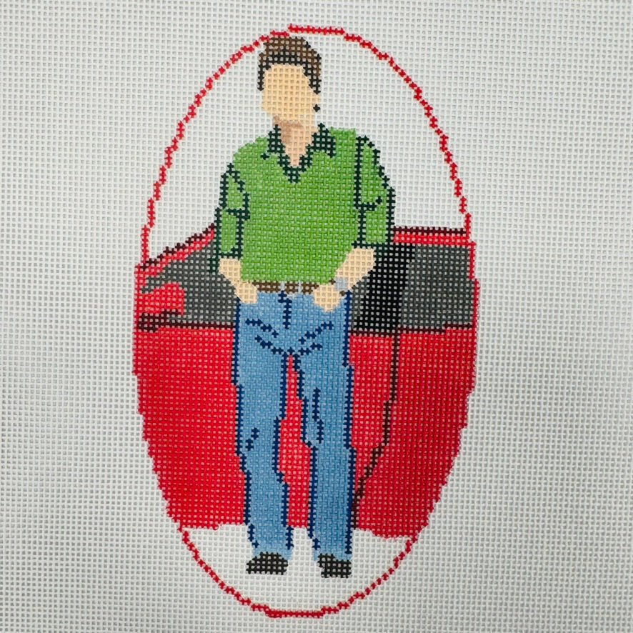 FD379 Sixteen Candles Jake 18M needlepoint canvas - Bargello Needlepoint