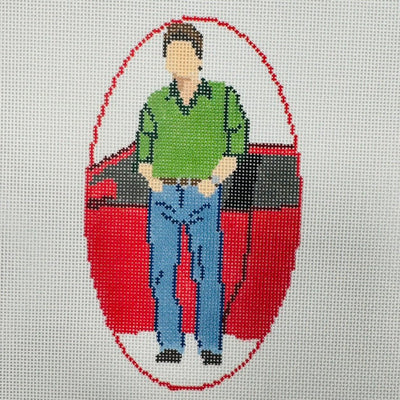 FD379 Sixteen Candles Jake 18M needlepoint canvas - Bargello Needlepoint