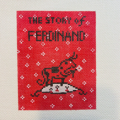 Ferdinand Book Cover needlepoint canvas - Bargello Needlepoint