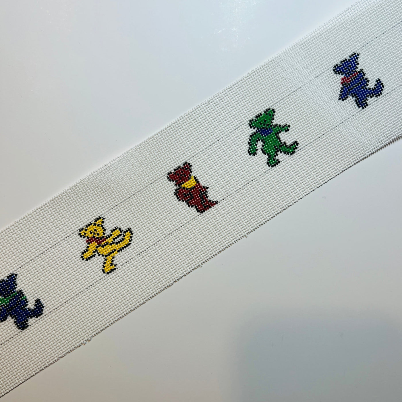 GD Dancing Bears Belt needlepoint canvas - Bargello Needlepoint